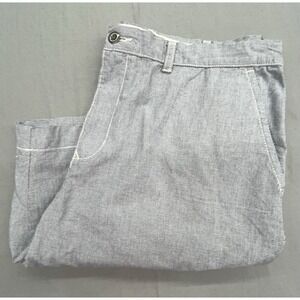 Tommy Hilfiger Short Men 38 Blue Houndstooth Cotton Preppy Coastal Beach Classic
